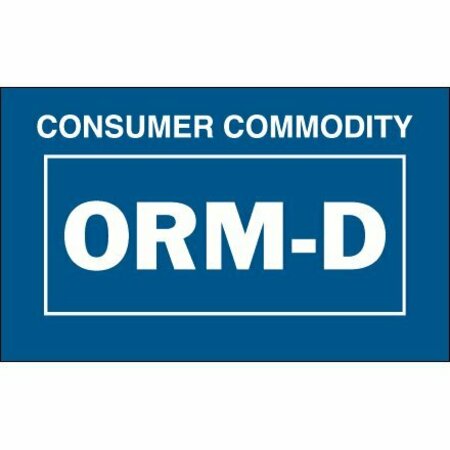 BSC PREFERRED 1-3/8 x 2 1/4'' - ''Consumer Commodity ORM-D-AIR'' Labels S-1077